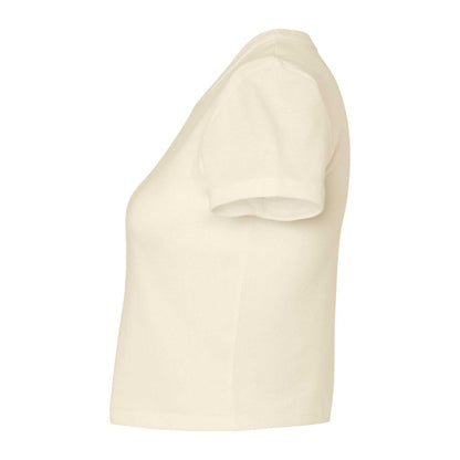 Solid Natural - Back - Bella + Canvas Womens-Ladies Baby Micro-Rib T-Shirt