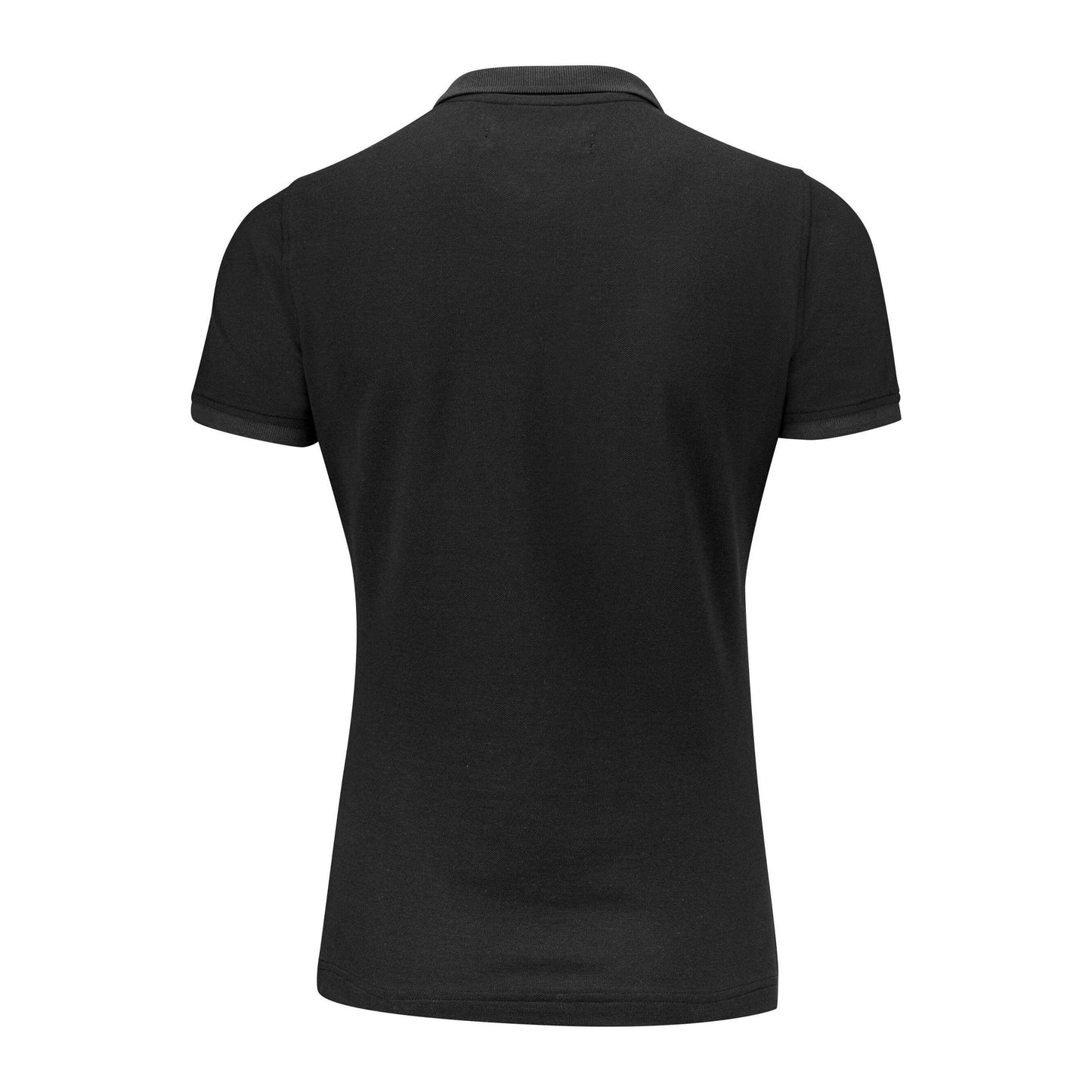 Black - Back - James Harvest Womens-Ladies Pinedale Piqué Polo Shirt