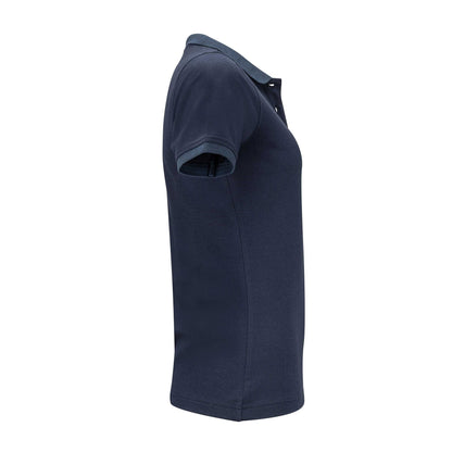 Navy - Lifestyle - James Harvest Womens-Ladies Pinedale Piqué Polo Shirt