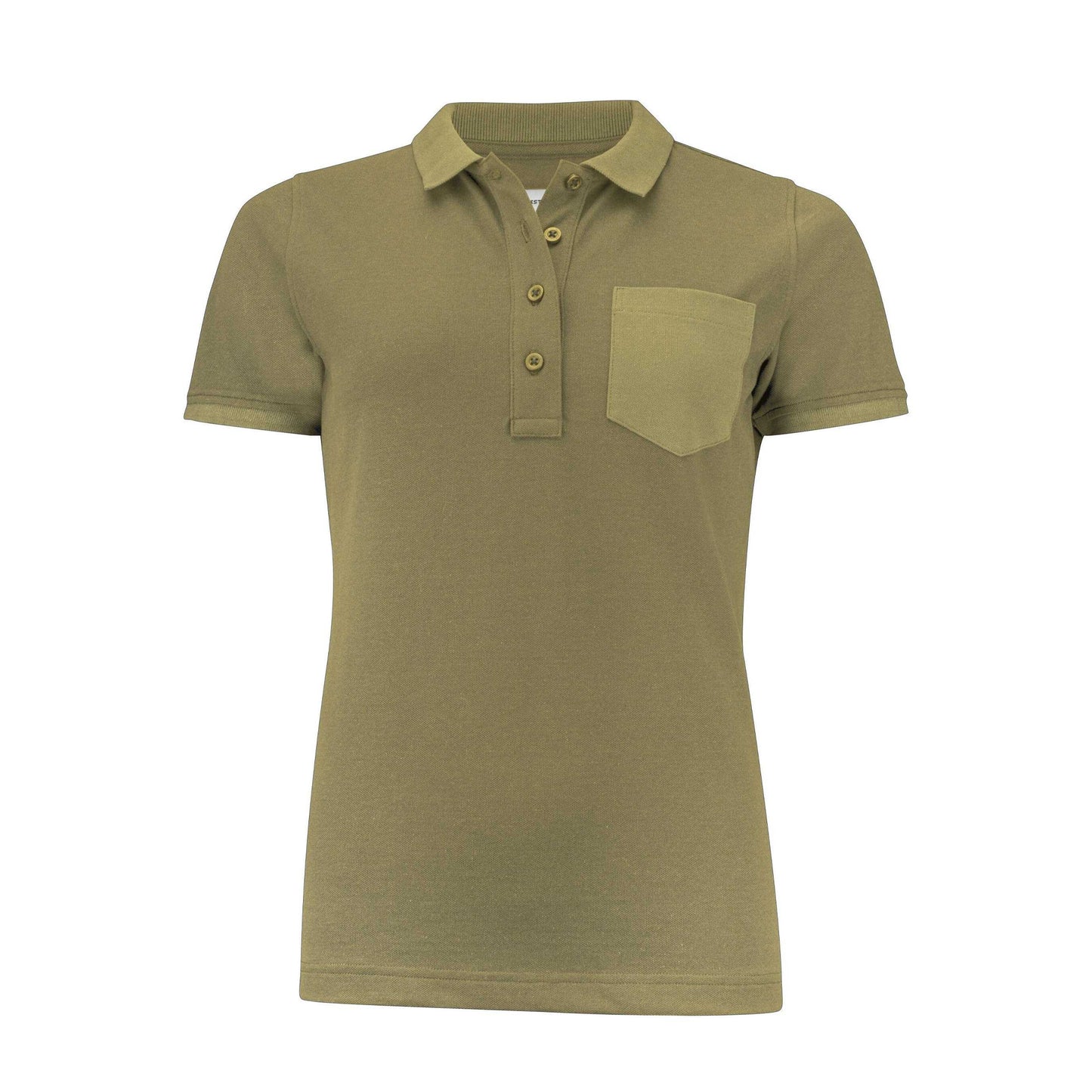 Moss Green - Front - James Harvest Womens-Ladies Pinedale Piqué Polo Shirt