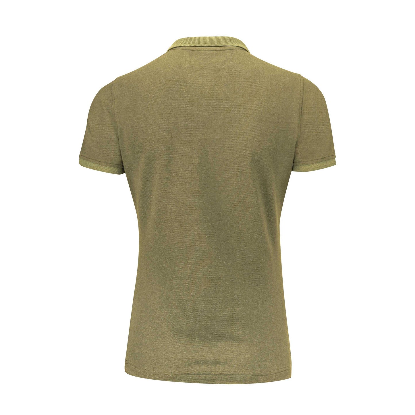 Moss Green - Back - James Harvest Womens-Ladies Pinedale Piqué Polo Shirt