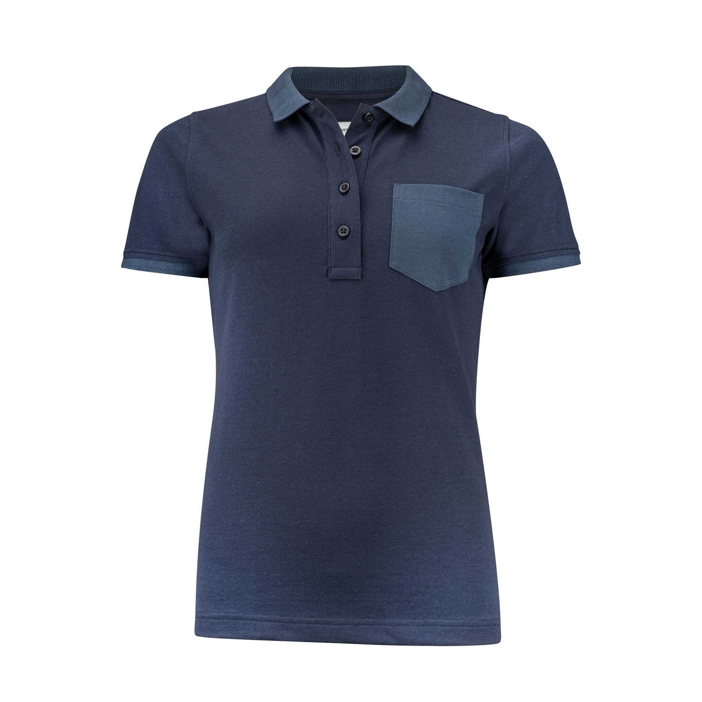 Navy - Front - James Harvest Womens-Ladies Pinedale Piqué Polo Shirt