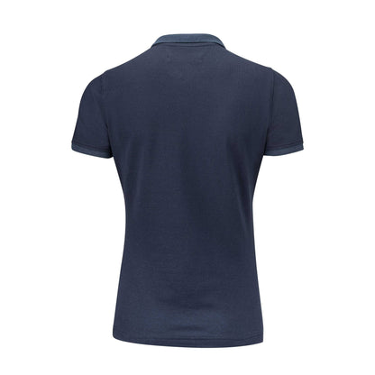 Navy - Back - James Harvest Womens-Ladies Pinedale Piqué Polo Shirt