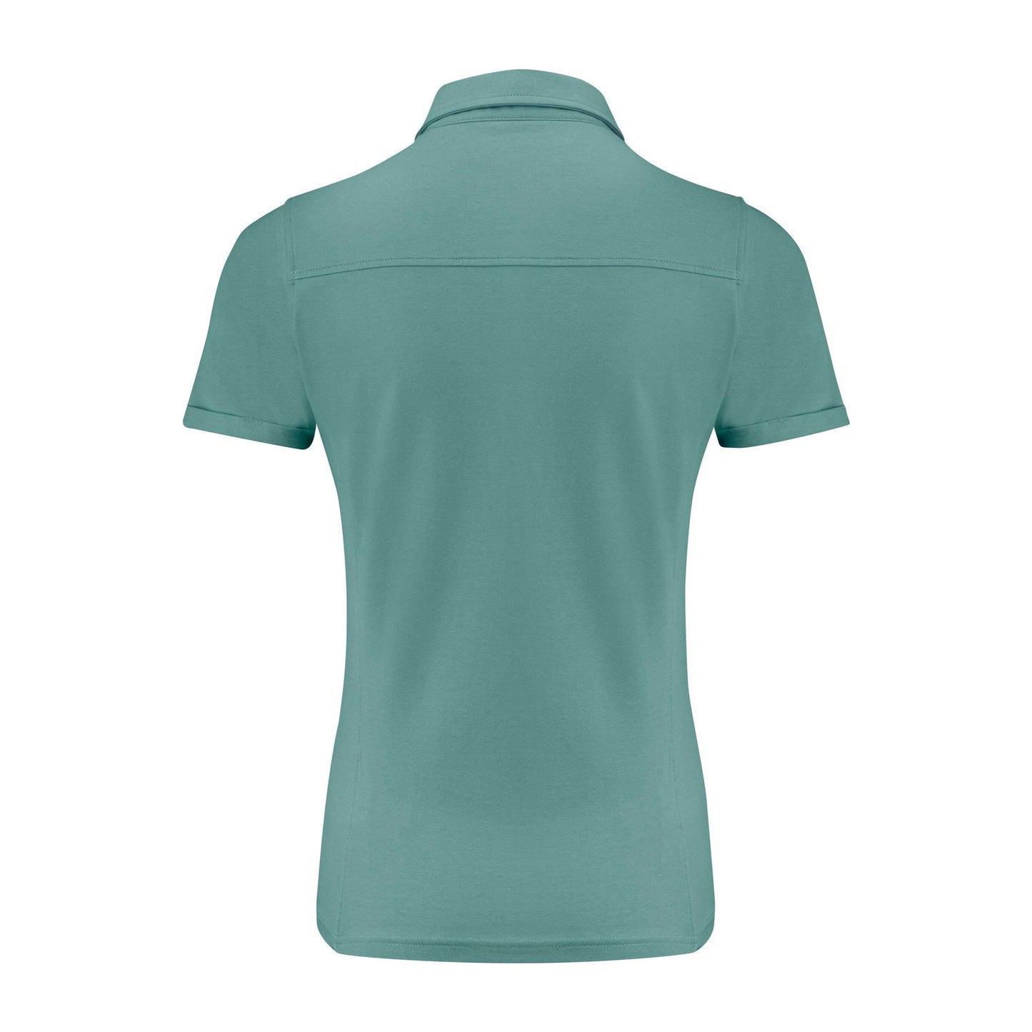Aloe Green - Back - James Harvest Womens-Ladies American Supreme Polo Shirt