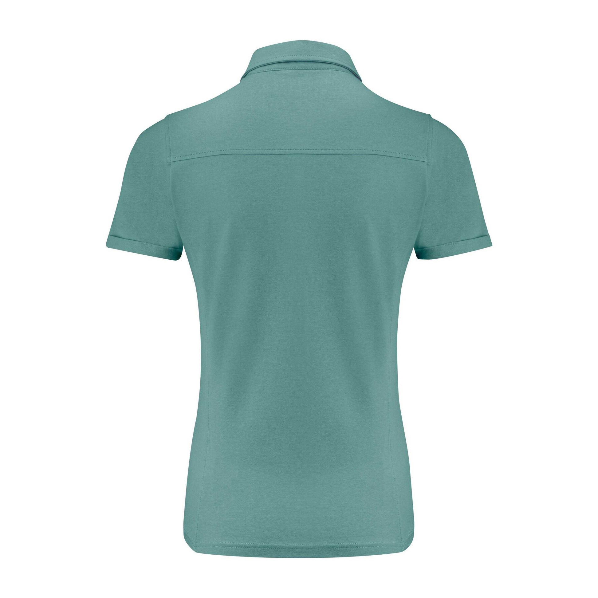 Aloe Green - Back - James Harvest Womens-Ladies American Supreme Polo Shirt