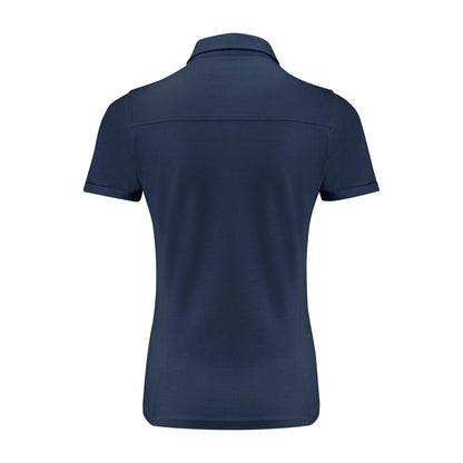 Navy - Back - James Harvest Womens-Ladies American Supreme Polo Shirt