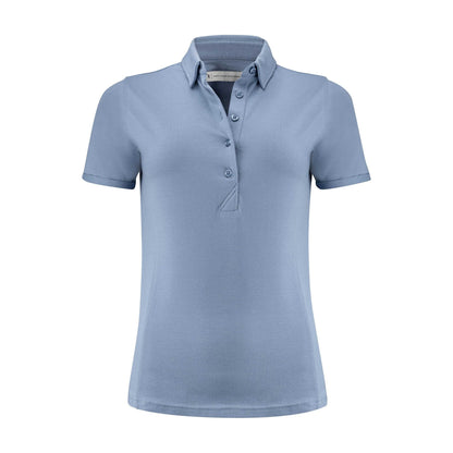 Summer Blue - Front - James Harvest Womens-Ladies American Supreme Polo Shirt
