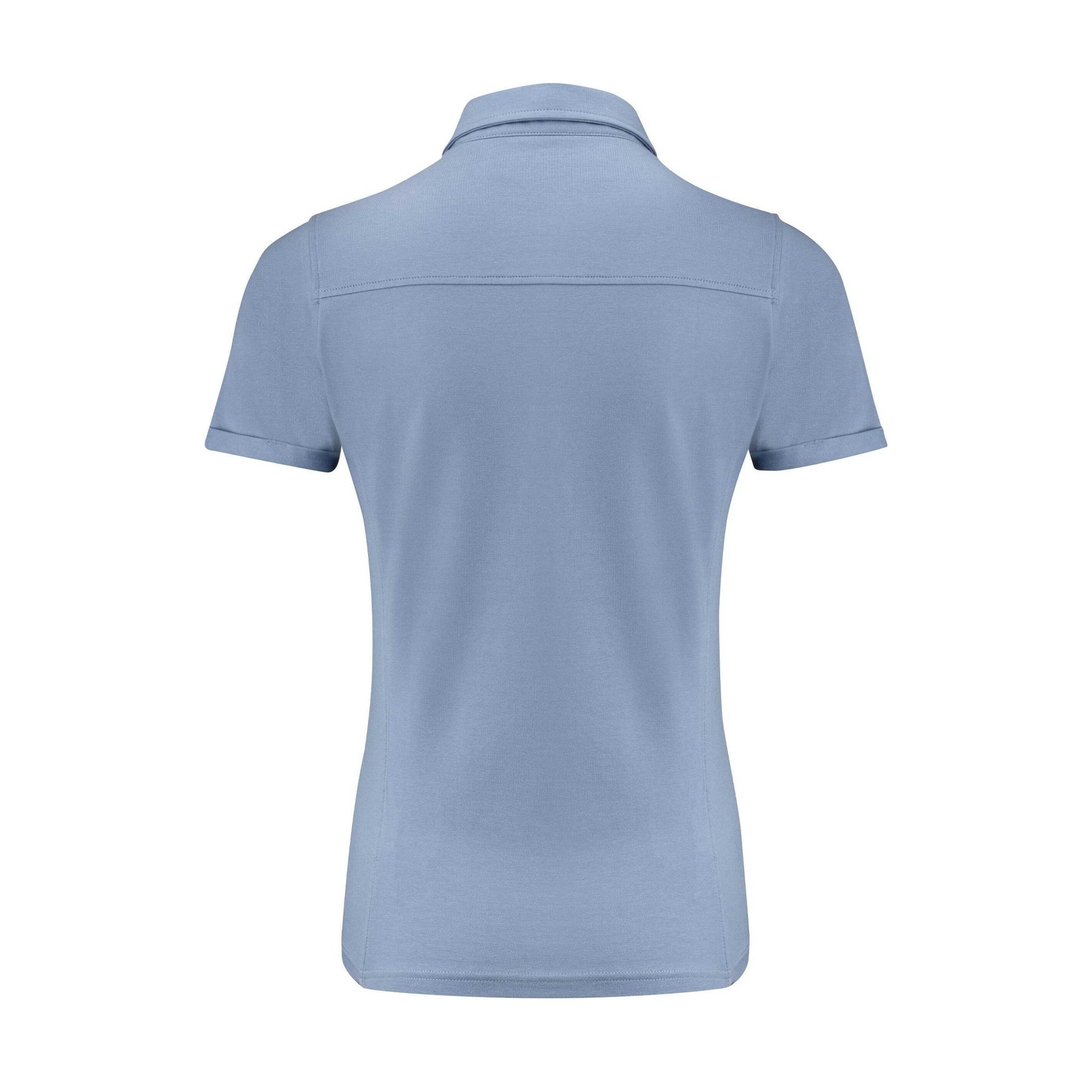 Summer Blue - Back - James Harvest Womens-Ladies American Supreme Polo Shirt