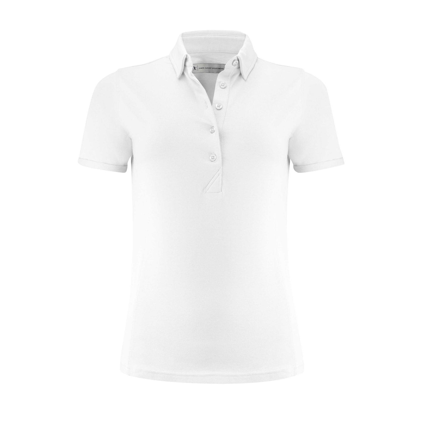 White - Front - James Harvest Womens-Ladies American Supreme Polo Shirt
