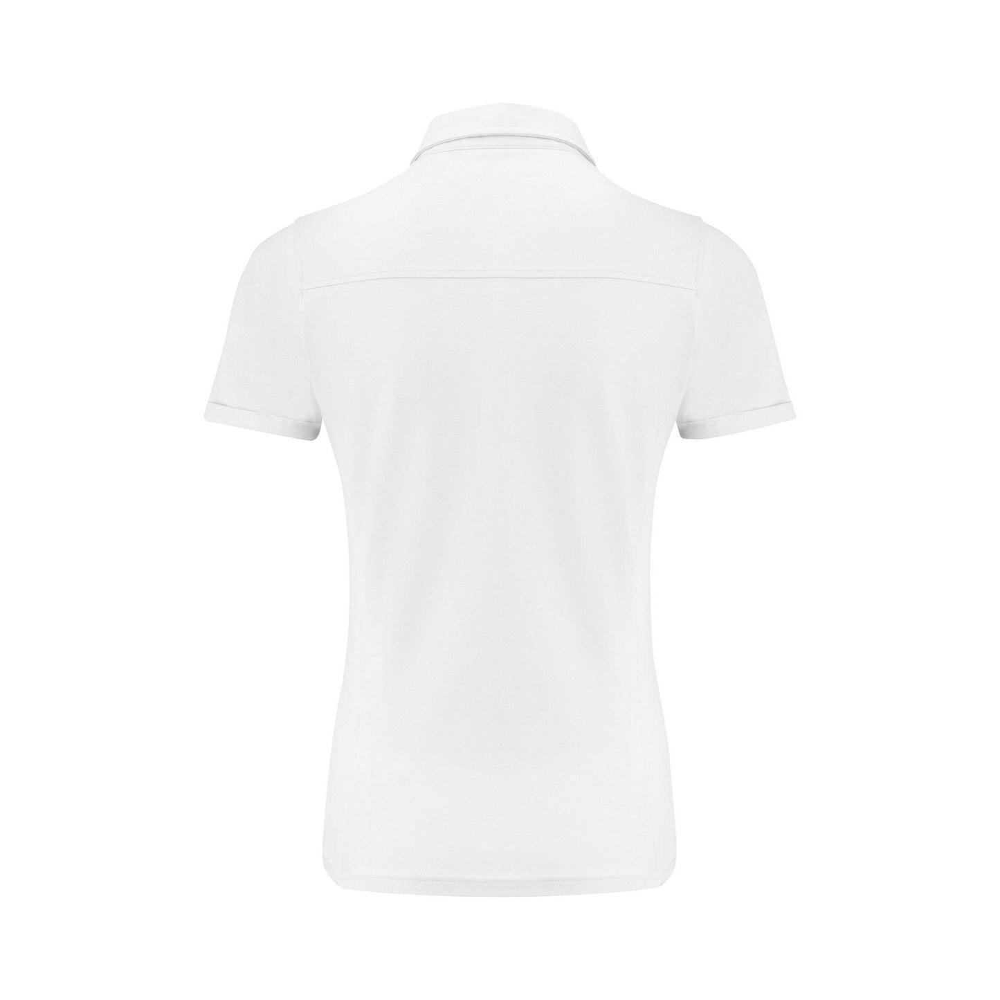 White - Back - James Harvest Womens-Ladies American Supreme Polo Shirt