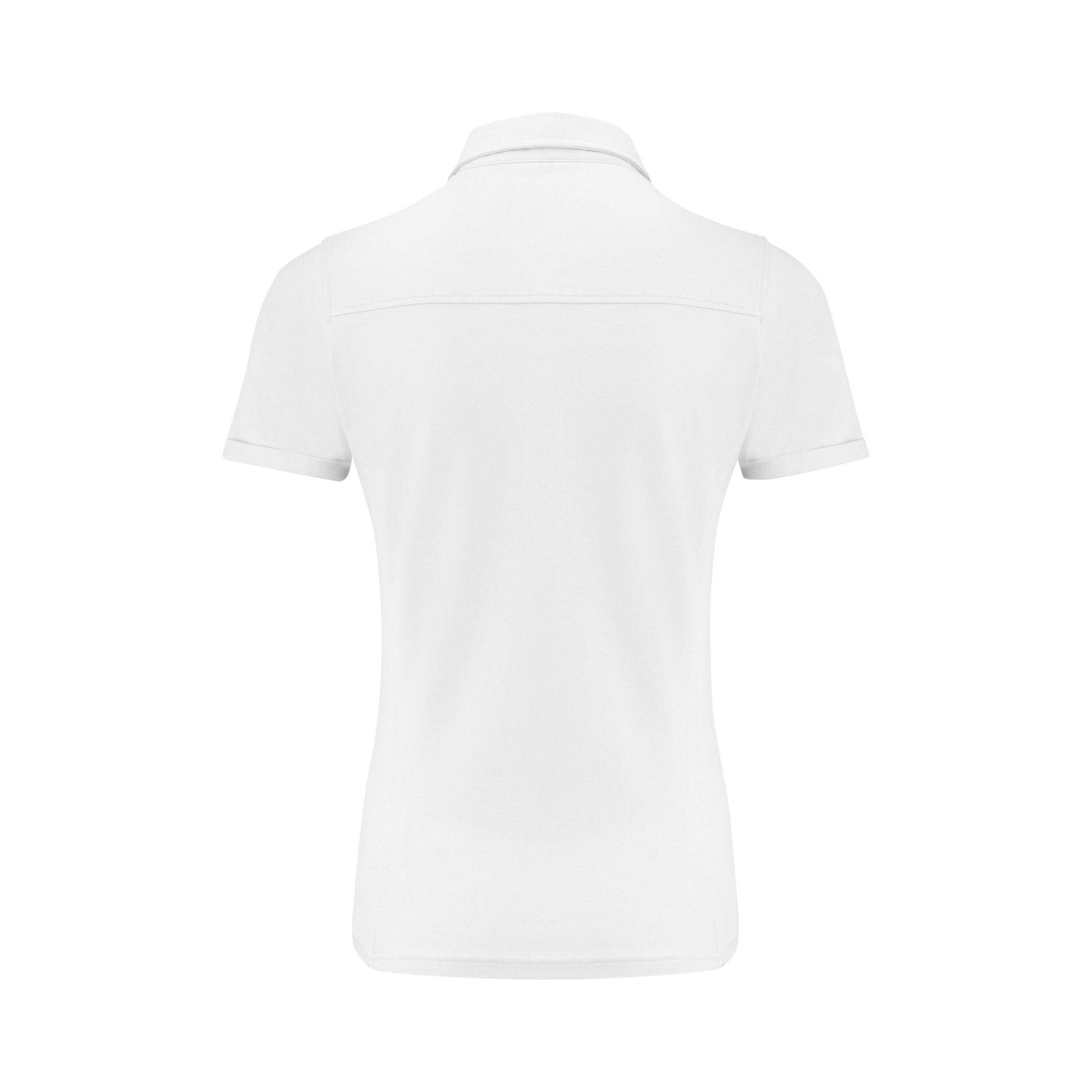 White - Back - James Harvest Womens-Ladies American Supreme Polo Shirt