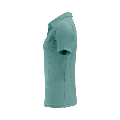 Aloe Green - Side - James Harvest Womens-Ladies American Supreme Polo Shirt