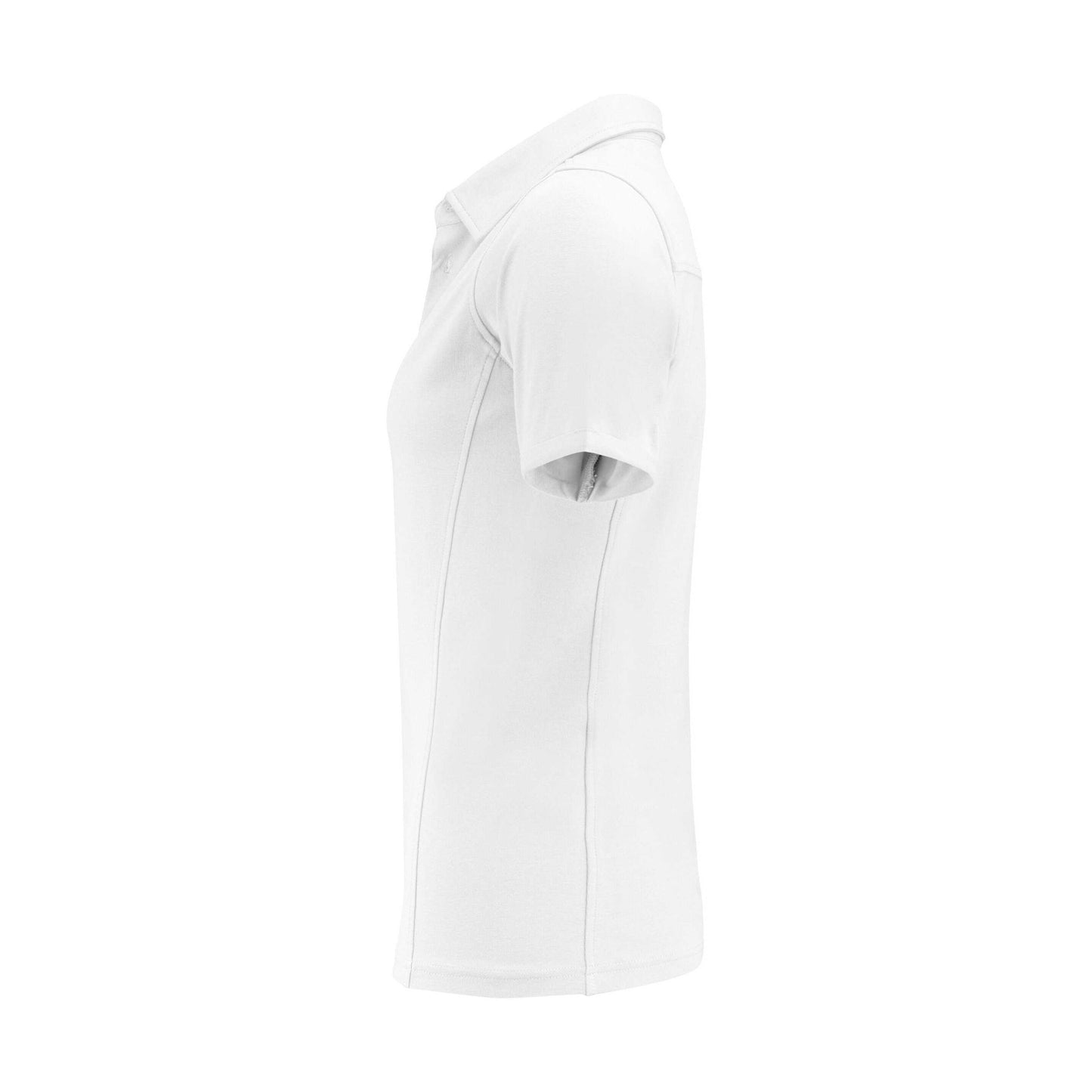 White - Side - James Harvest Womens-Ladies American Supreme Polo Shirt
