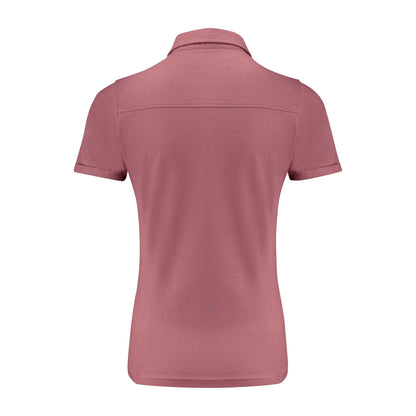 Dusty Red - Back - James Harvest Womens-Ladies American Supreme Polo Shirt