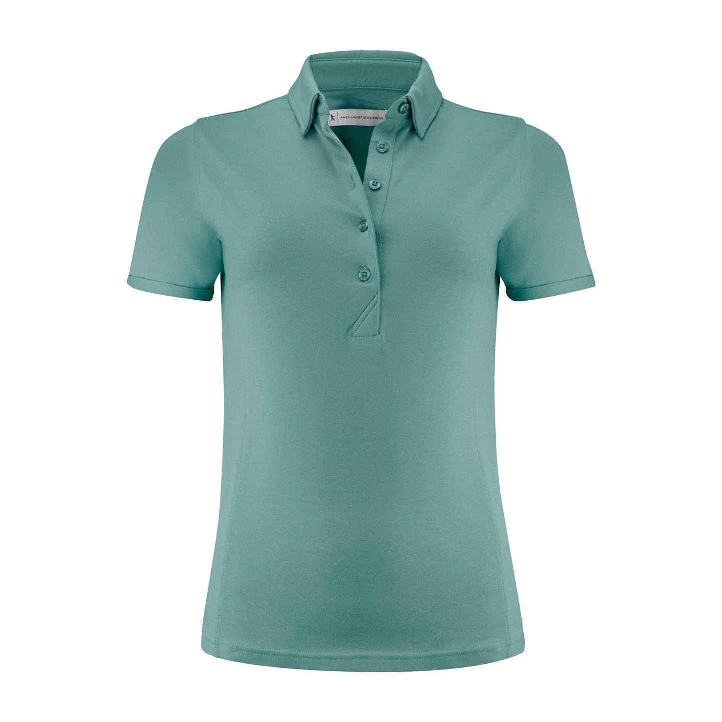 Aloe Green - Front - James Harvest Womens-Ladies American Supreme Polo Shirt