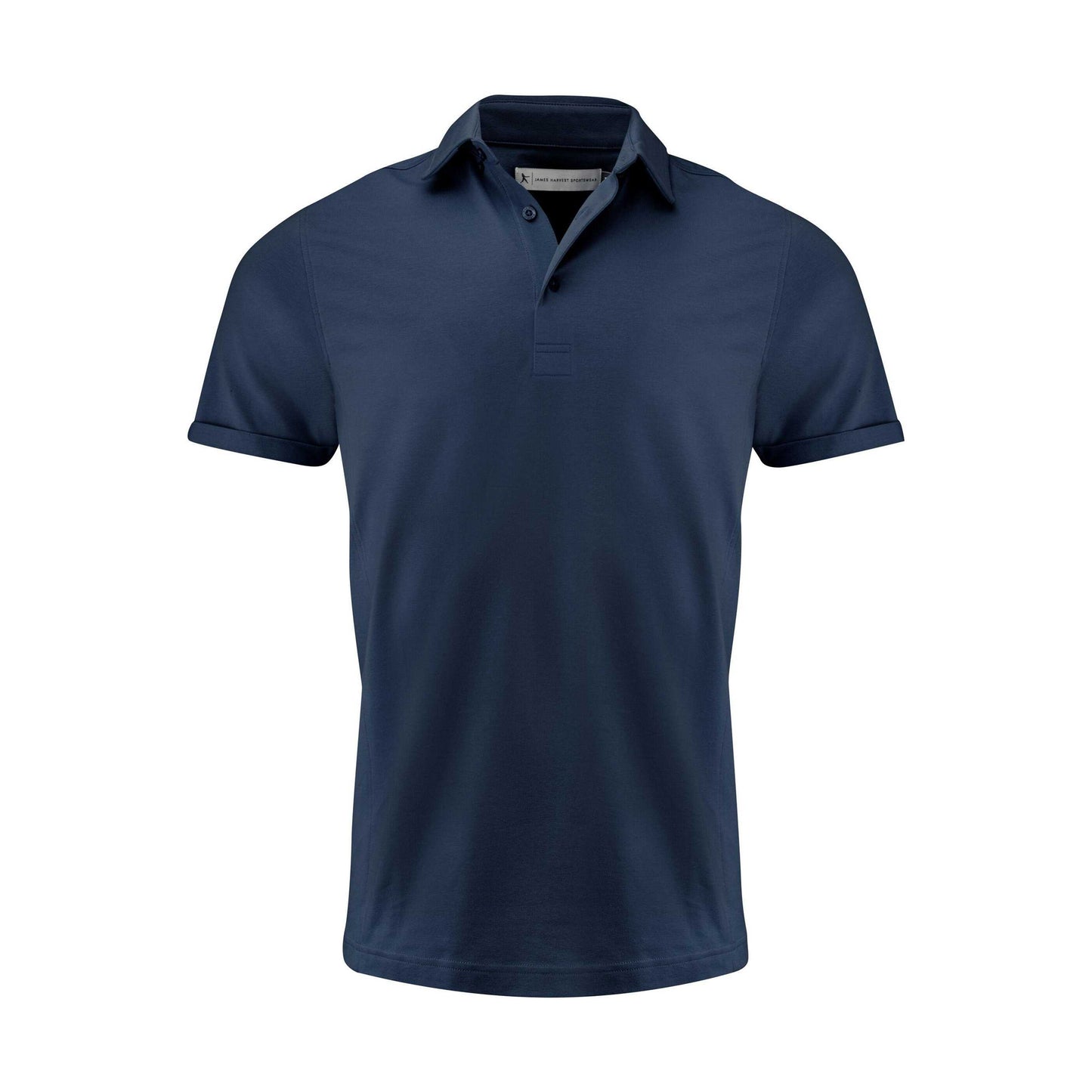 Navy - Front - James Harvest Mens American Supreme Polo Shirt