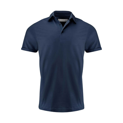 Navy - Front - James Harvest Mens American Supreme Polo Shirt