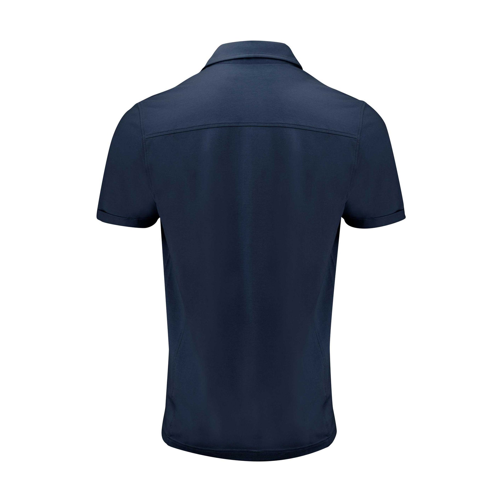 Navy - Back - James Harvest Mens American Supreme Polo Shirt