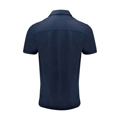 Navy - Back - James Harvest Mens American Supreme Polo Shirt