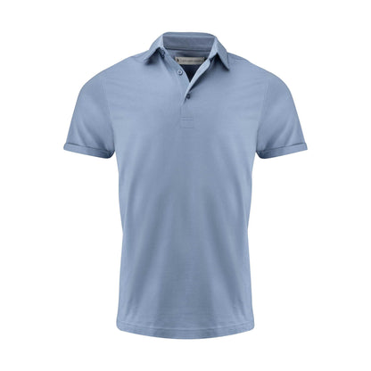 Summer Blue - Front - James Harvest Mens American Supreme Polo Shirt