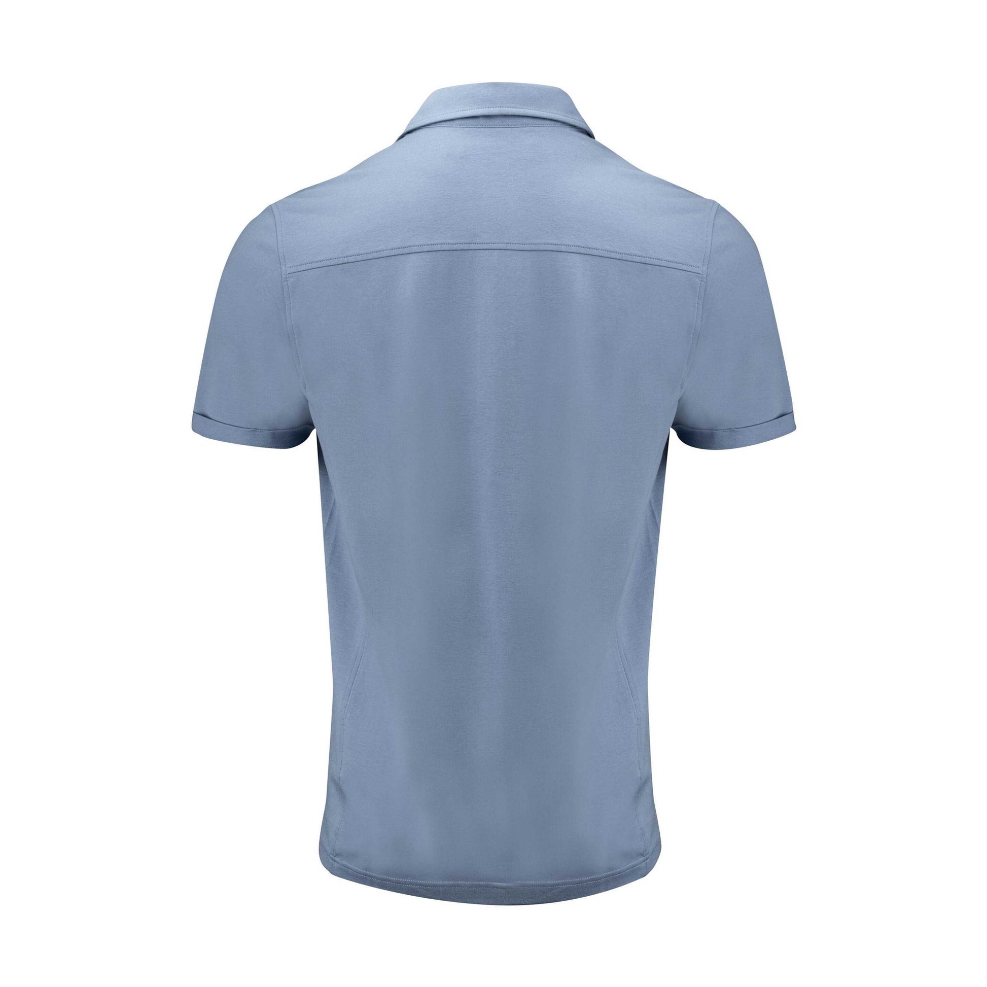 Summer Blue - Back - James Harvest Mens American Supreme Polo Shirt