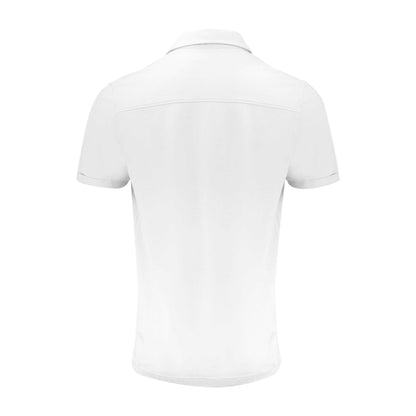 White - Back - James Harvest Mens American Supreme Polo Shirt