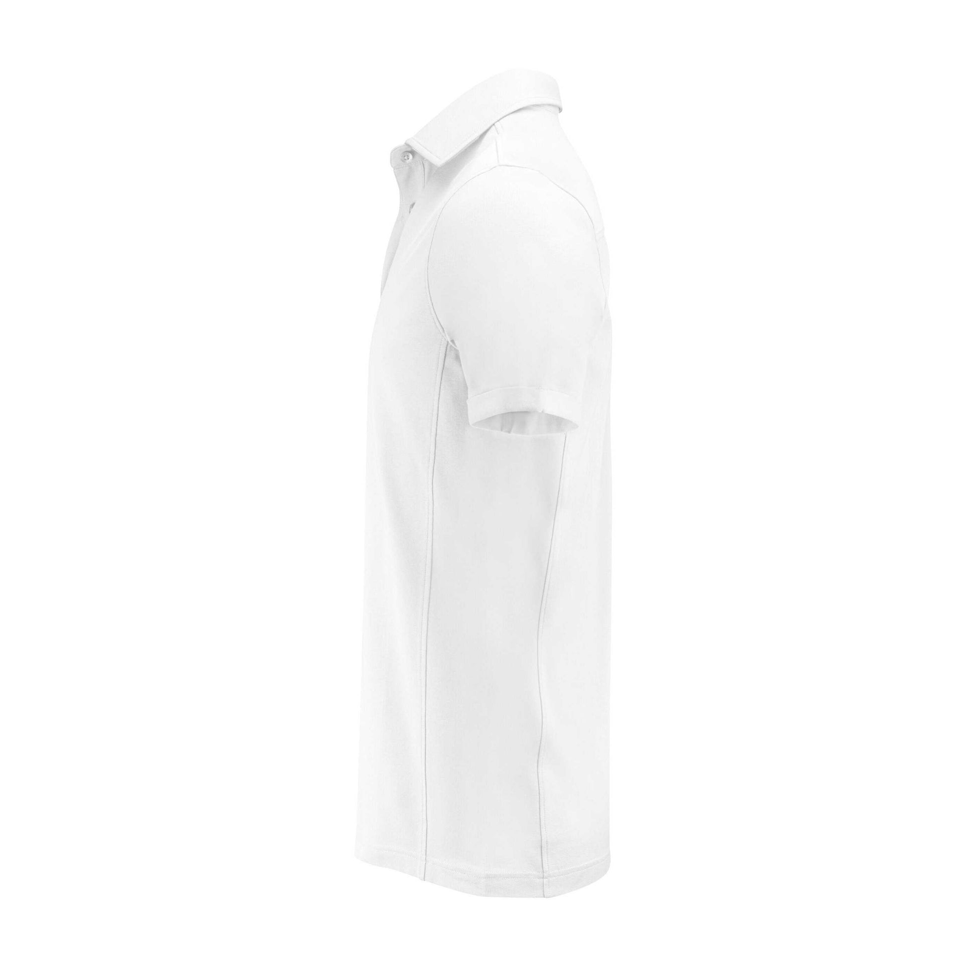 White - Side - James Harvest Mens American Supreme Polo Shirt