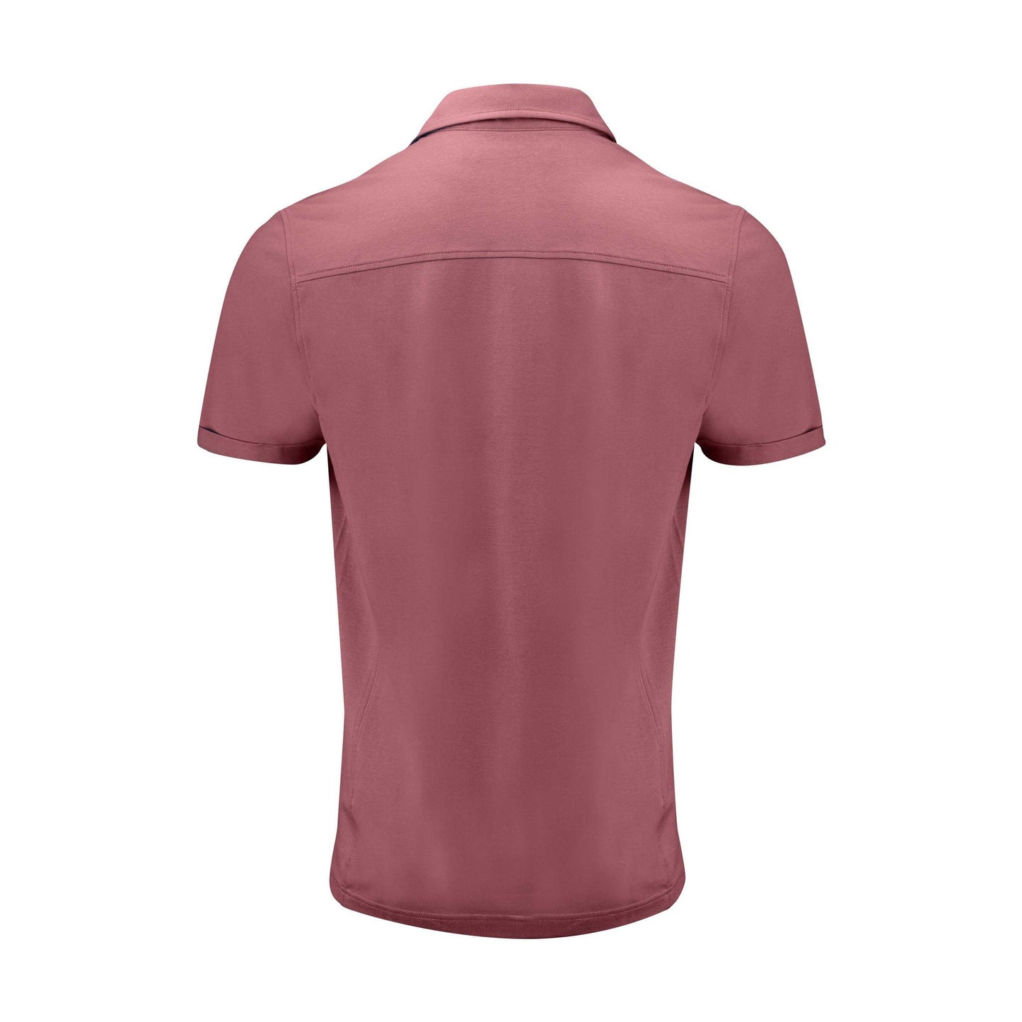Dusty Red - Back - James Harvest Mens American Supreme Polo Shirt