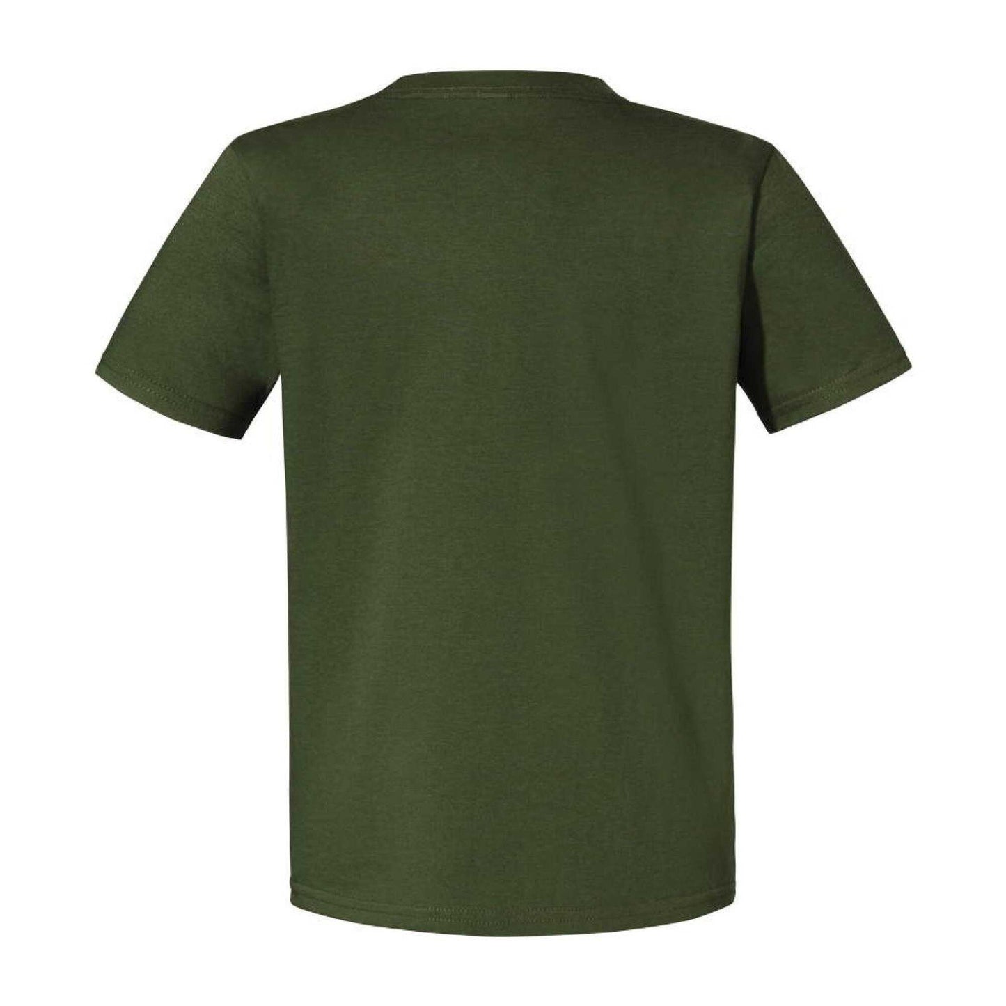 Military Green - Back - Jerzees Childrens-Kids Eco Premium T-Shirt