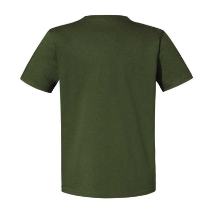 Military Green - Back - Jerzees Childrens-Kids Eco Premium T-Shirt