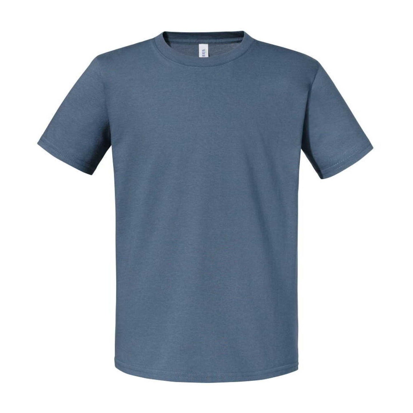 Denim - Front - Jerzees Childrens-Kids Eco Premium T-Shirt