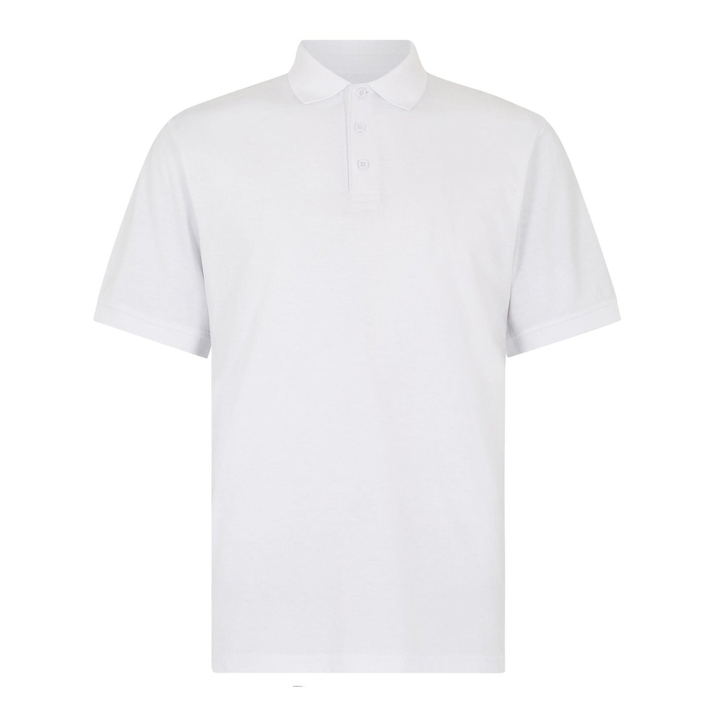 White - Front - Kustom Kit Mens Jersey Superwash 60C Regular Polo Shirt