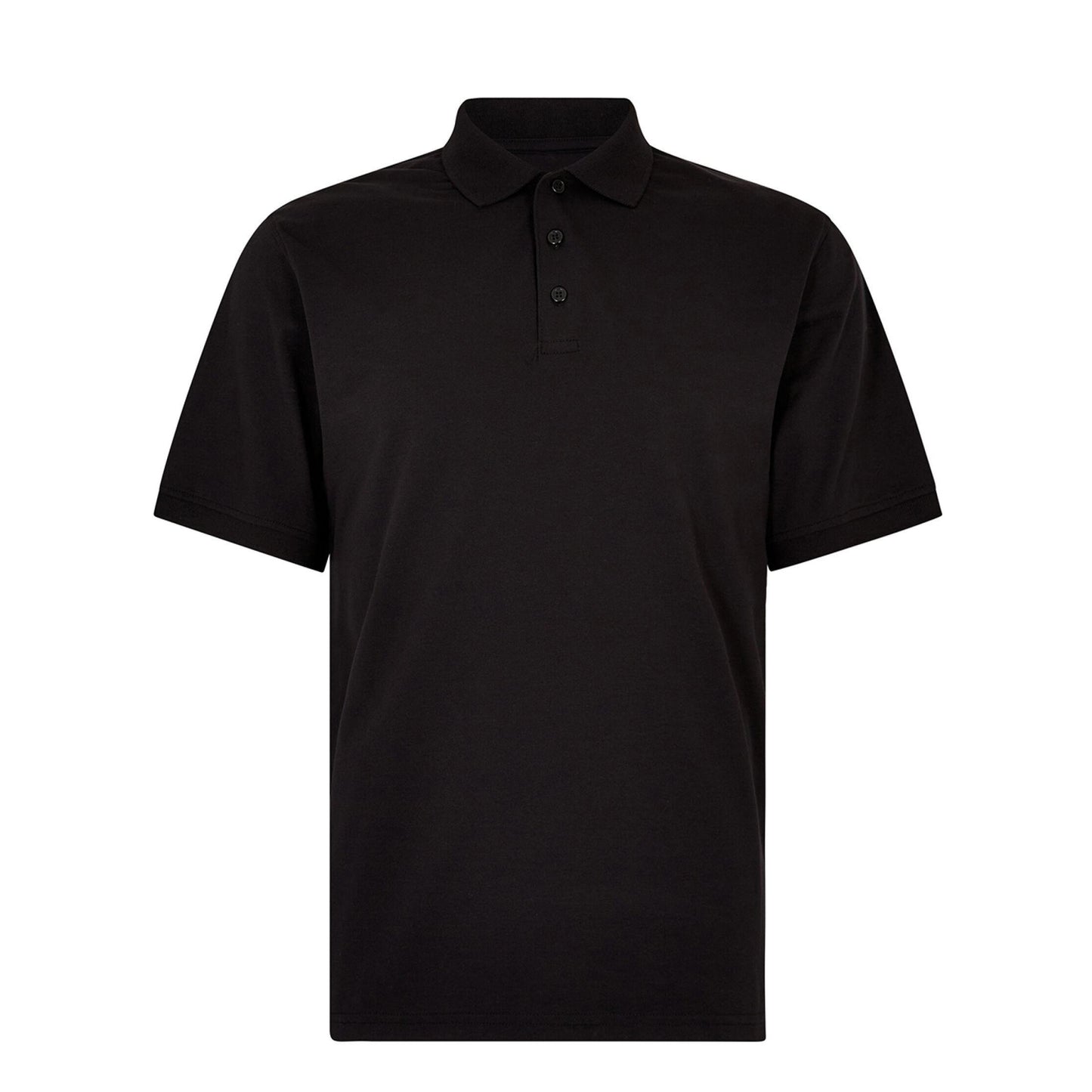 Black - Front - Kustom Kit Mens Jersey Superwash 60C Regular Polo Shirt