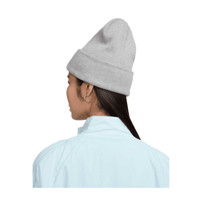 Dark Grey Heather-White - Back - Nike Unisex Adult Futura Peak Beanie