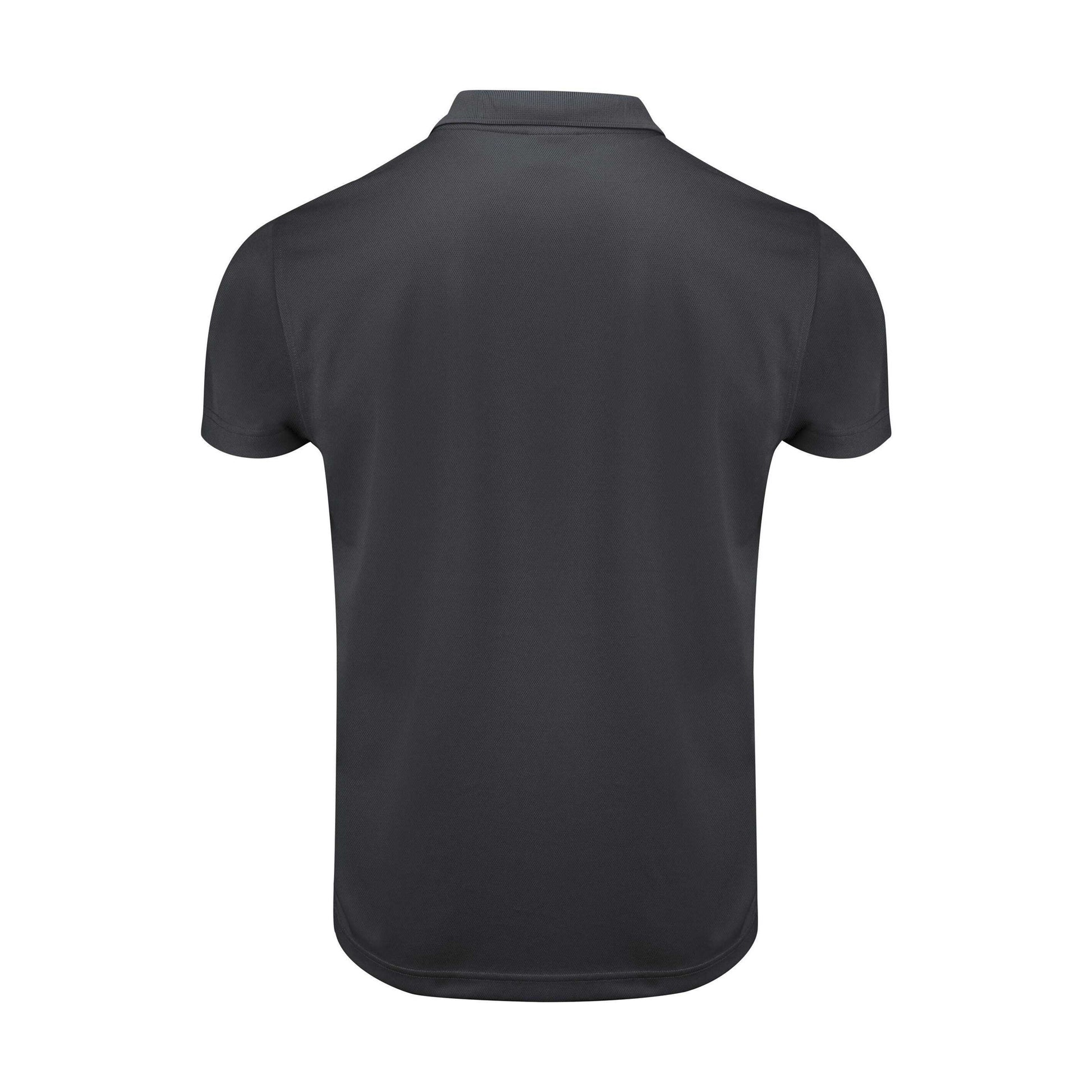 Black - Back - Printer RED Mens Smash Polo Shirt