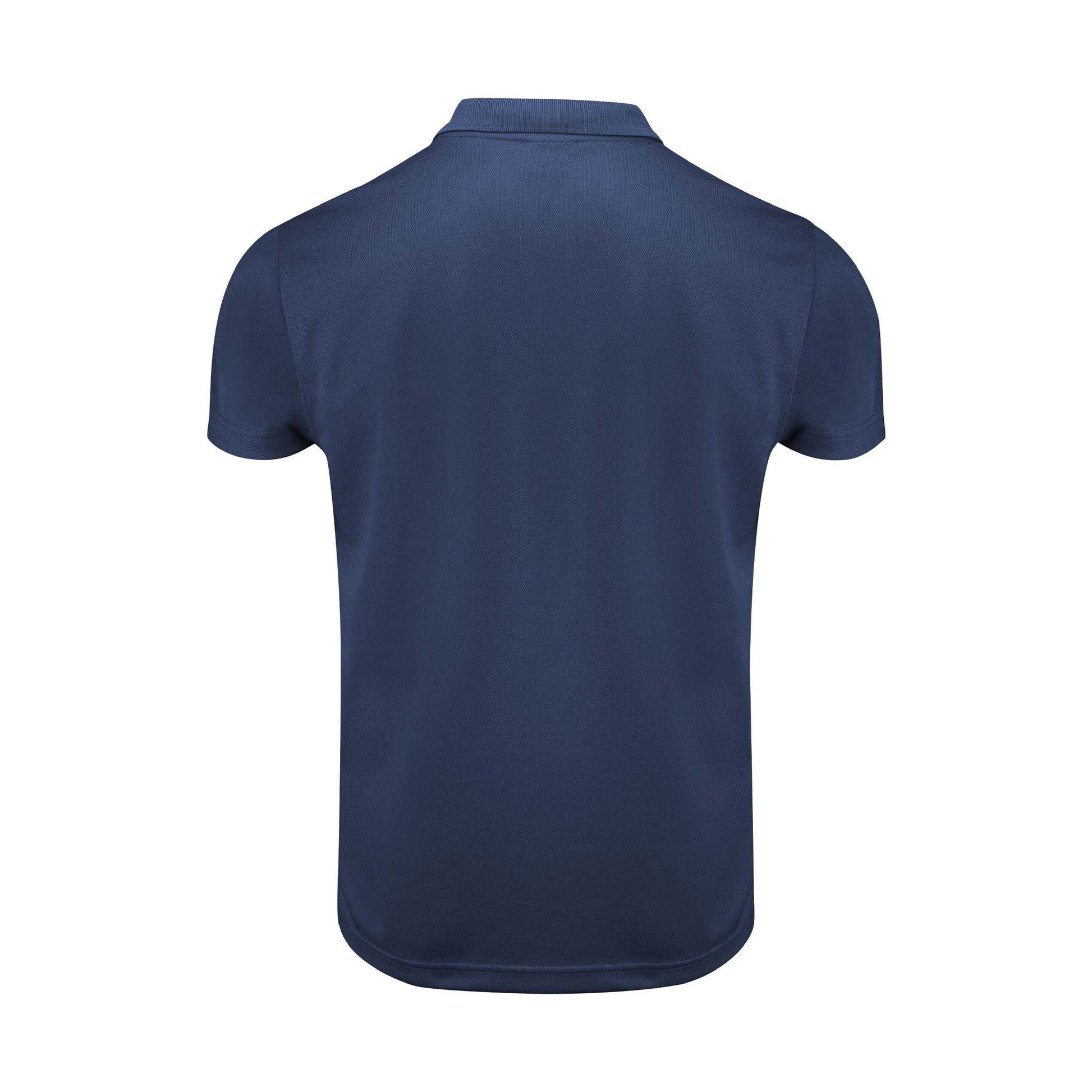 Navy - Side - Printer RED Mens Smash Polo Shirt