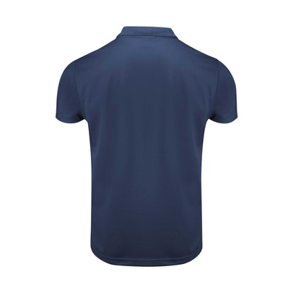 Navy - Side - Printer RED Mens Smash Polo Shirt