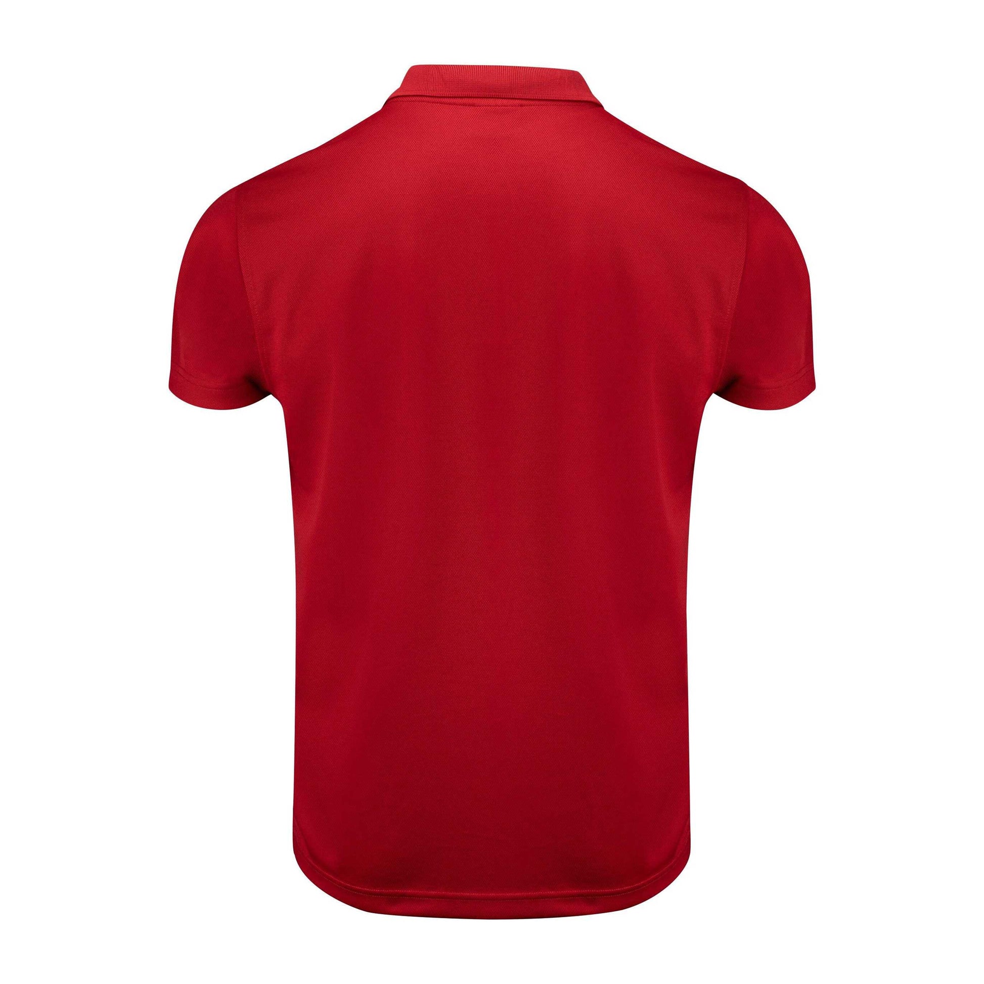 Red - Back - Printer RED Mens Smash Polo Shirt