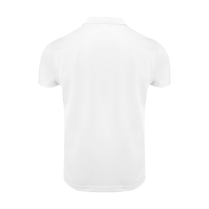 White - Back - Printer RED Mens Smash Polo Shirt