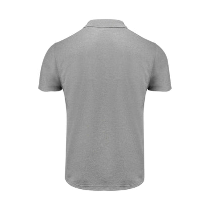 Grey Melange - Front - Printer RED Mens Smash Polo Shirt
