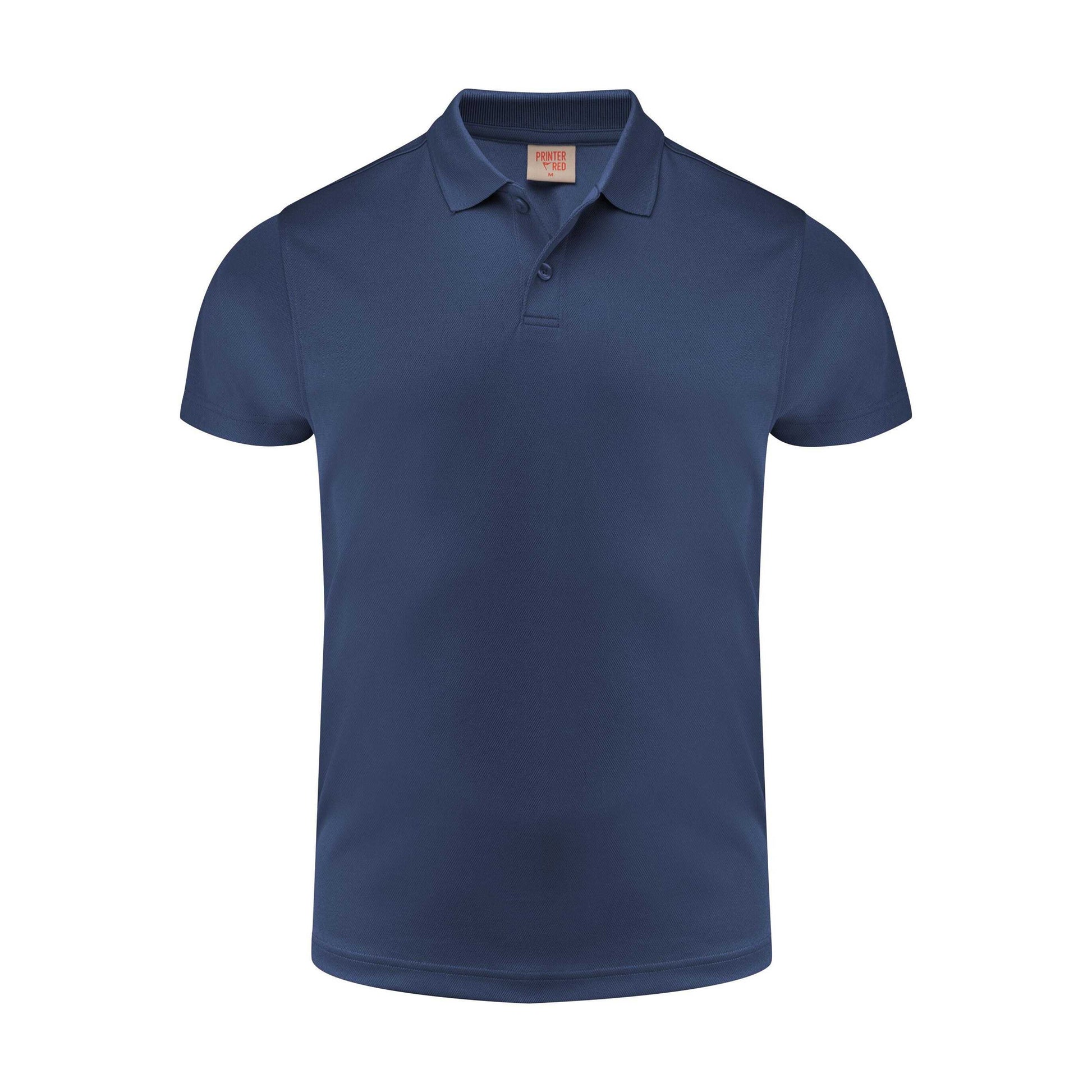 Navy - Back - Printer RED Mens Smash Polo Shirt
