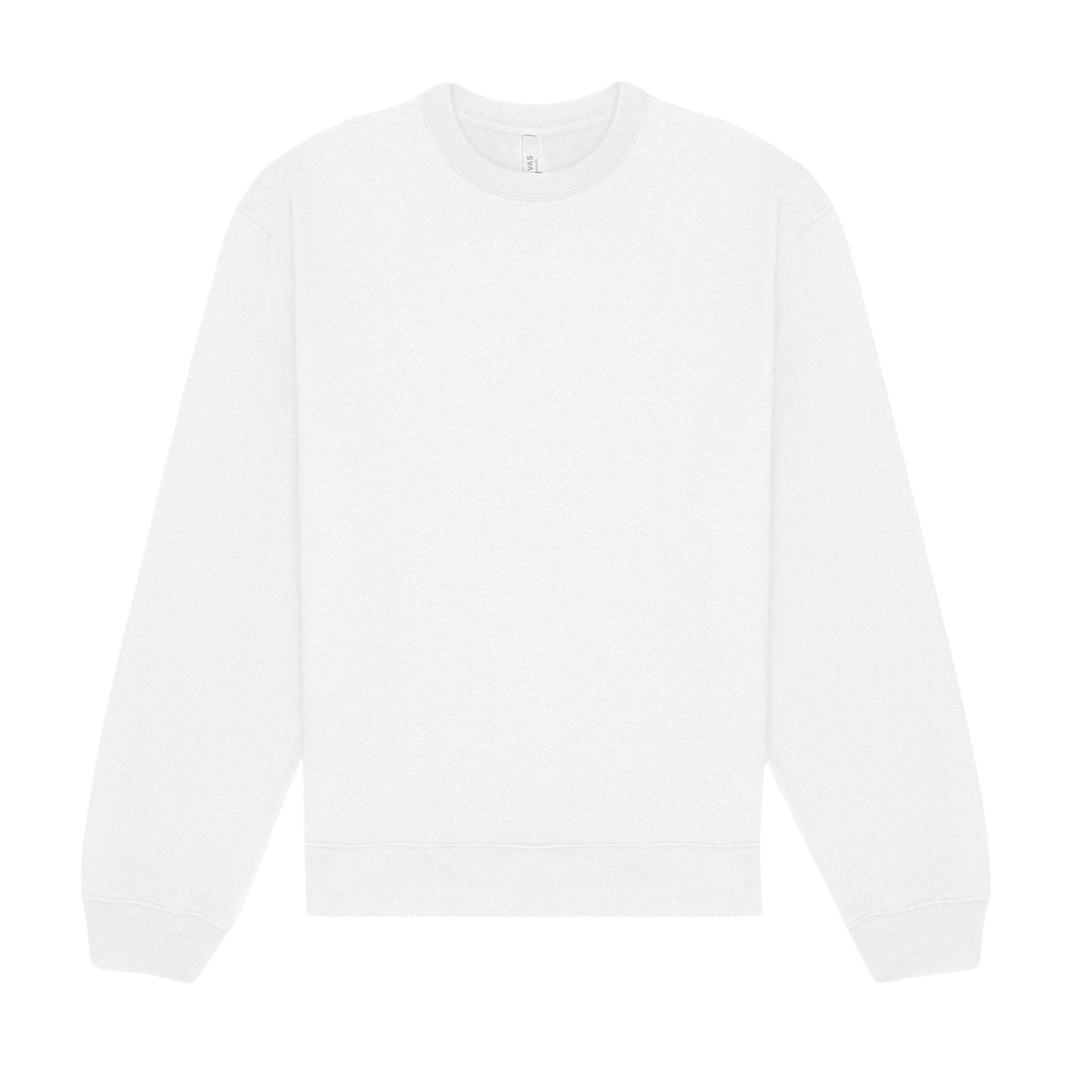 White - Front - Bella + Canvas Unisex Adult Heavyweight Crew Neck Sweatshirt