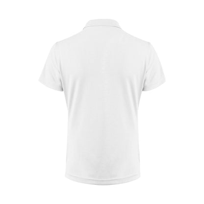 White - Back - Printer RED Womens-Ladies Smash Polo Shirt