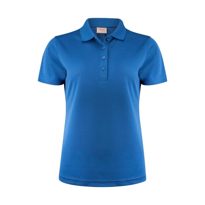 Bright Blue - Front - Printer RED Womens-Ladies Smash Polo Shirt