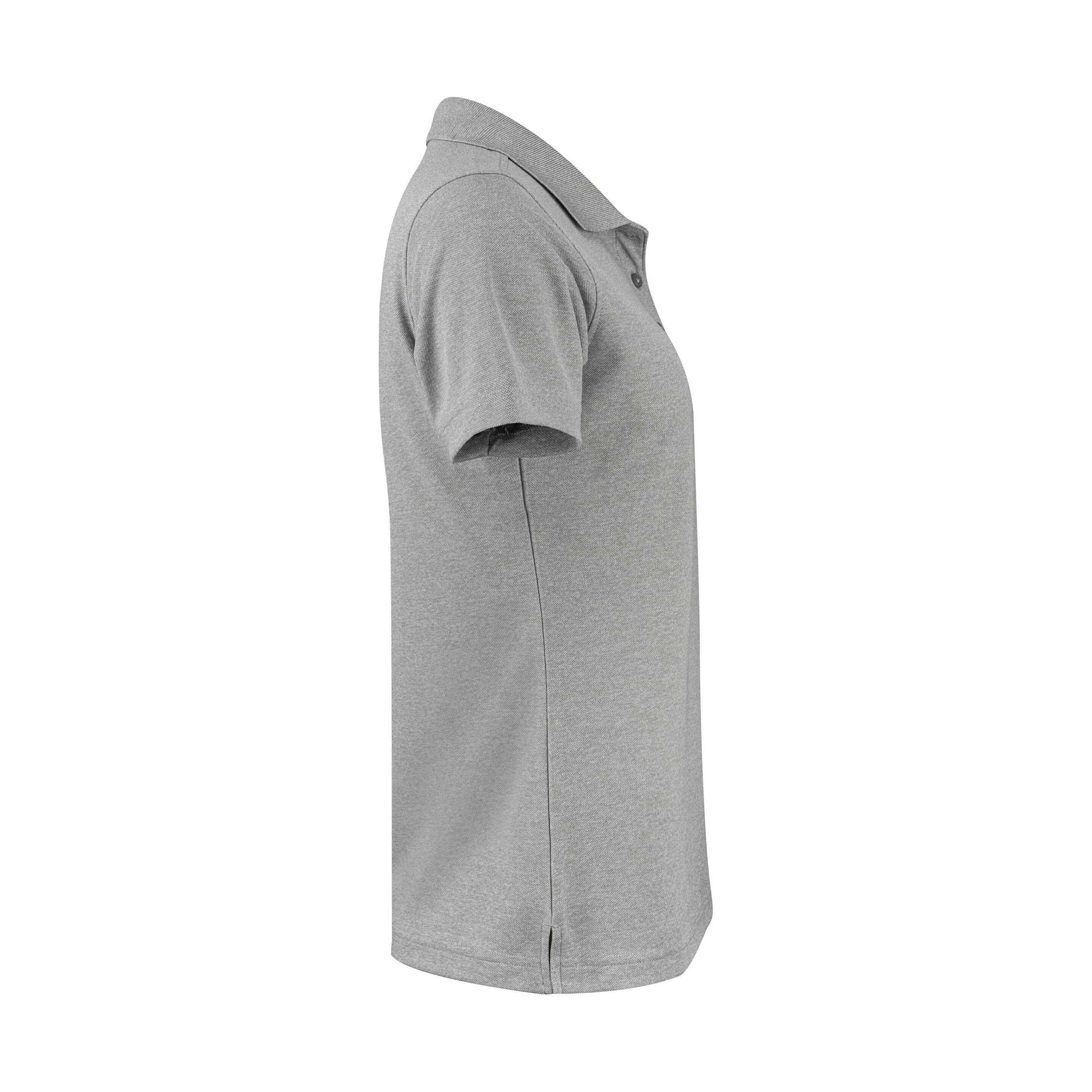 Grey Melange - Side - Printer RED Womens-Ladies Smash Polo Shirt