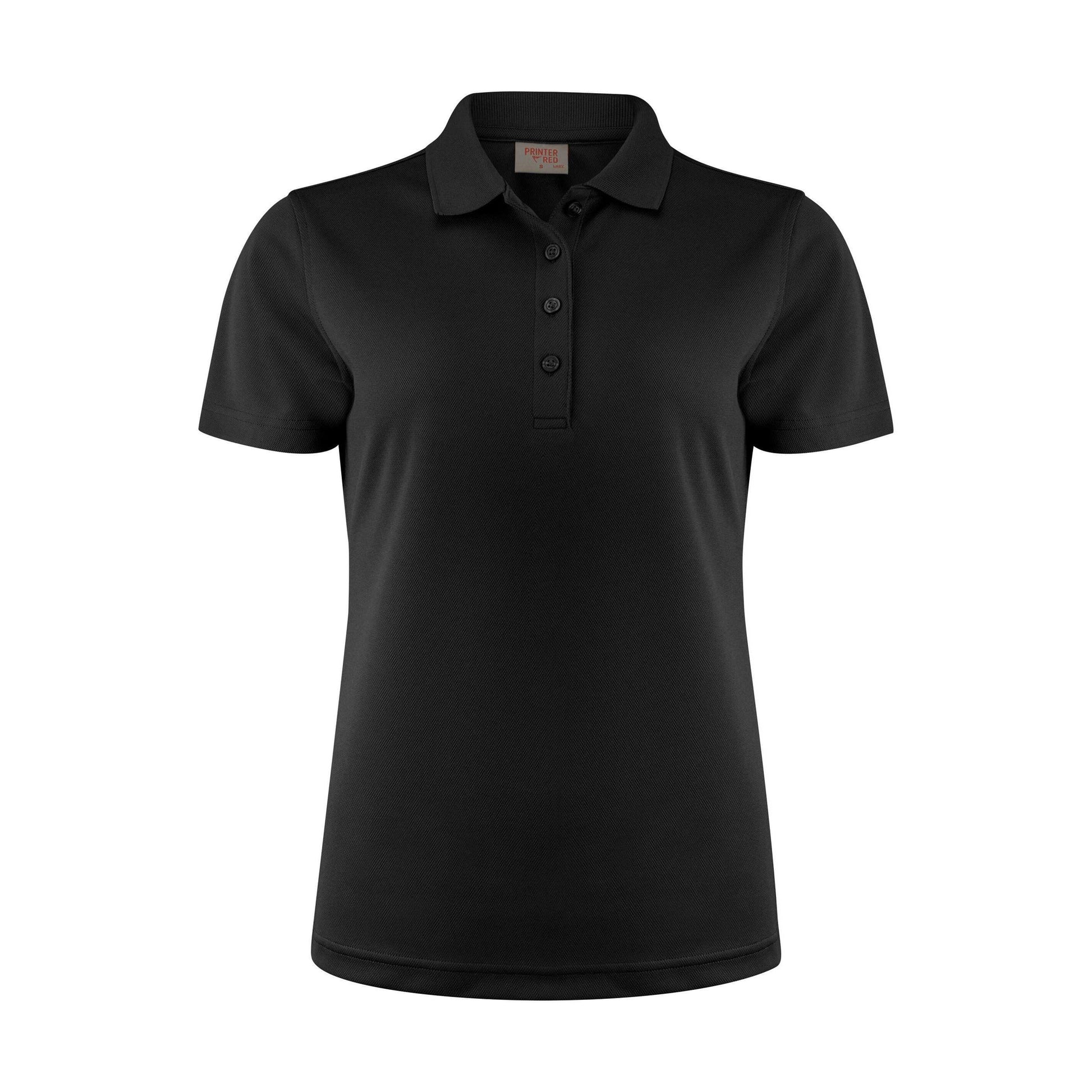 Black - Front - Printer RED Womens-Ladies Smash Polo Shirt