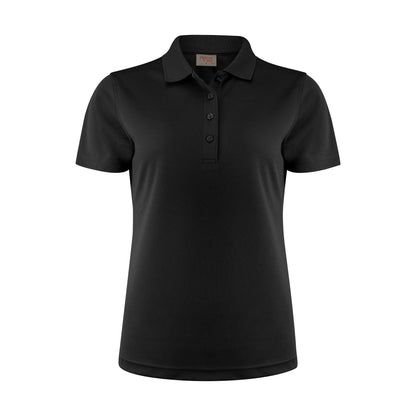 Black - Front - Printer RED Womens-Ladies Smash Polo Shirt