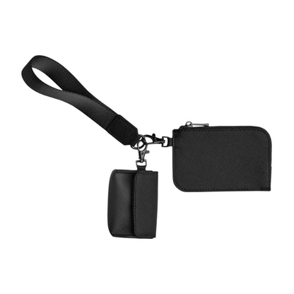 Black - Back - Bagbase Boutique Wristlet Pouch