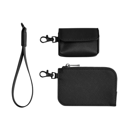 Black - Side - Bagbase Boutique Wristlet Pouch