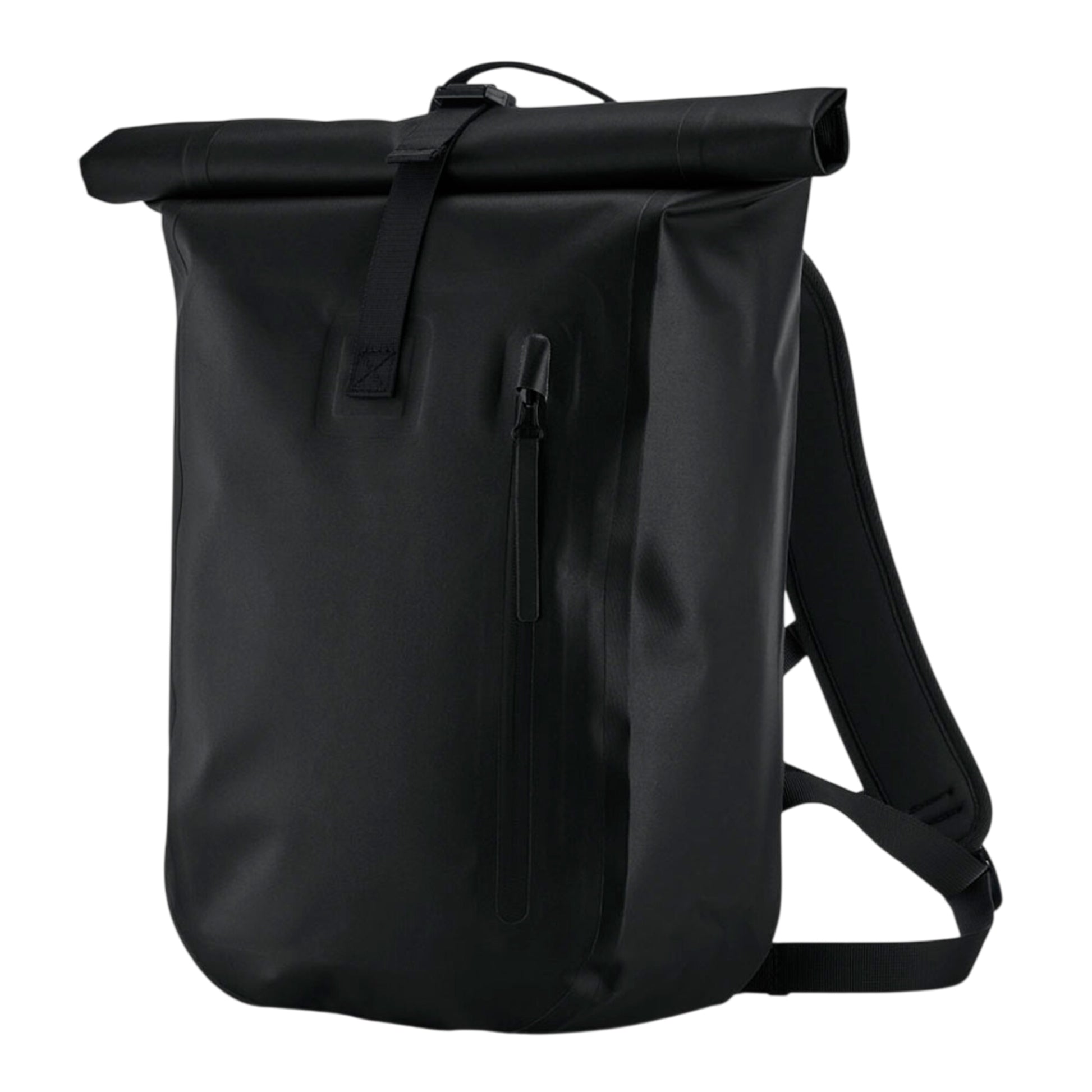 Black - Back - Quadra Lite Roll Top Waterproof Backpack